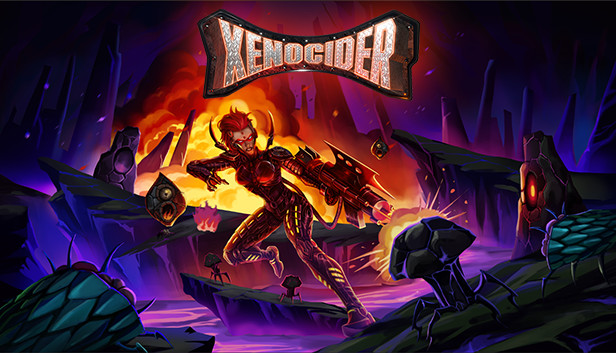 Xenocider logo with Xara in front