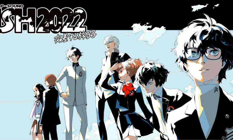 Persona Super Live P-Sound Wish 2022 ~Crossing Journey~ concert banner.